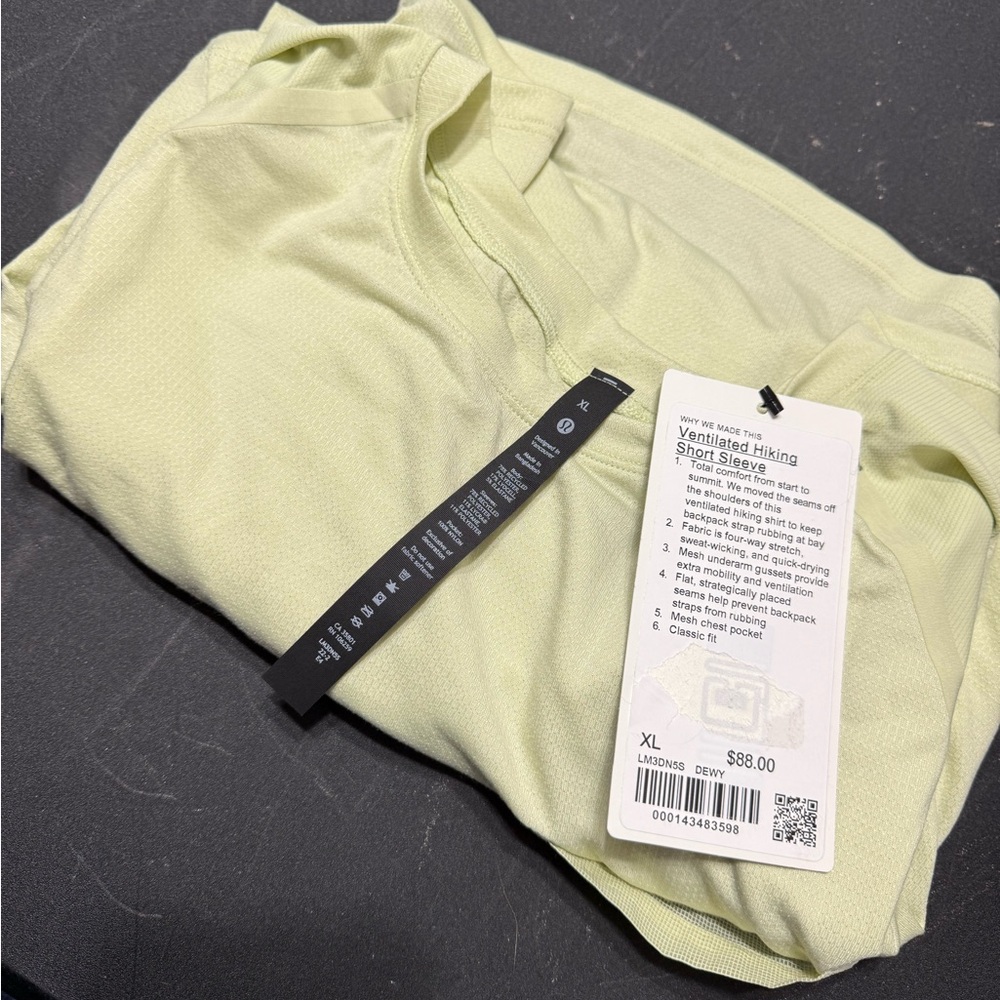 Lululemon Ventilated Hiking Short Sleeve Shirt